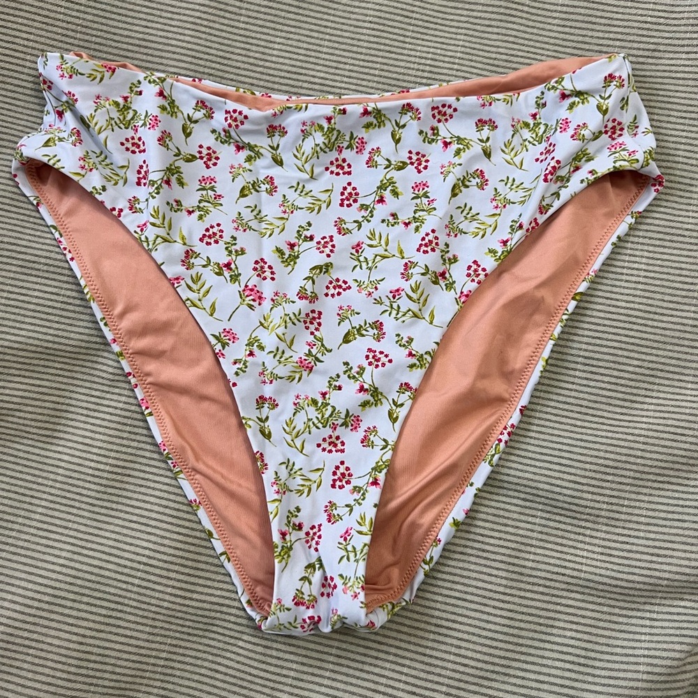 J. Crew Floral High-Waisted Bikini Bottoms